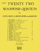 cover 22 WOODWIND QUINTETS FLUTE New Edition cover